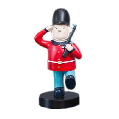 China Europe Nutcracker Soldier Patrol Resin Crafts Kids Christmas Gifts Home Office Decorations for sale