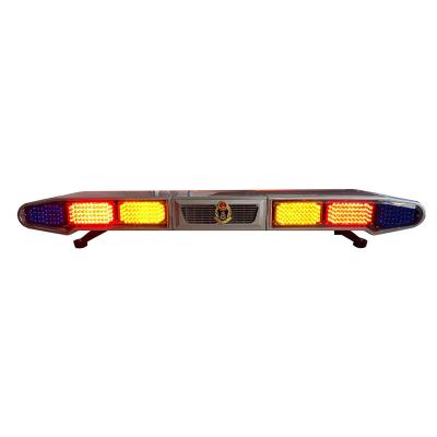 China Police car Rescue alarm light warning flash engineering ambulance slim long row light for sale