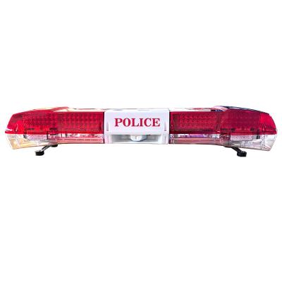 China Police car I-shaped long row warning light Power engineering road rescue red yellow high brightness LED flashing light for sale