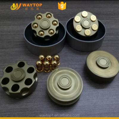 China Innovative New Style Pistol Cartridge Clip Fidgety Person Spinner Metal Spinning Toys for sale