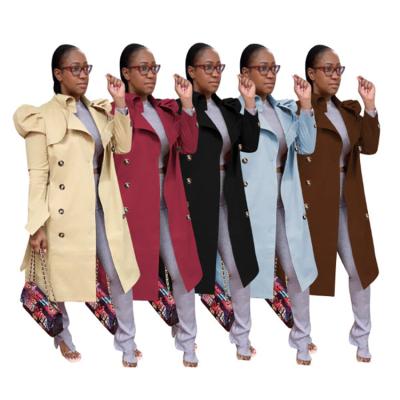 China Wholesale Latest Solid Petal Long Sleeve Button Women Jackets And Coats Anti-Shrink Fashion 2020 Winters Gap Coat For Women Ladies Fashionable for sale