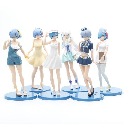 China Cartoon Toy Wholesale Rem Model Hand-Made Ornaments PVC Toy Dolls Anime Figure Model Toy Anime Figure for sale