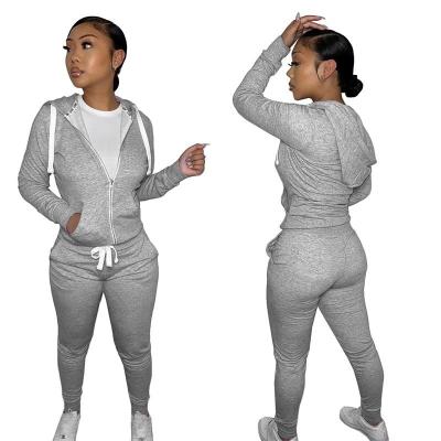 China QUICK DRY Custom Logo Autumn Winter Sweatsuit Tracksuit Fleece Hoodies 2 Pcs Joggers Set Women's Sweat Suit Pants Two Piece Sets For Women Clo for sale