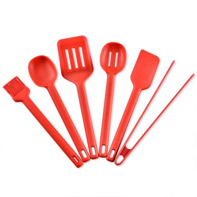 China 6 PCS Viable Silicone Cookware Heat Resistant Set, Food Grade Cookware for sale