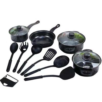 China Amazon Sustainable Nonstick Cookware Set Pots Pans and Utensils - 13-Piece for sale