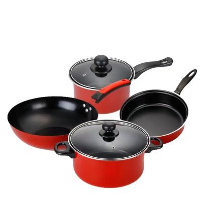 China Sustainable Stainless Steel Nonstick Kitchen Pan Cookware Set Special For for sale