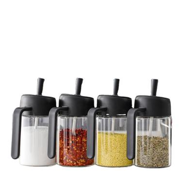 China Sustainable Seasoning Box Kitchen Household Seasoning Bottle Set Salt Sugar Pepper Orleans Powder Storage Convenient and Tidy Moisture-proof for sale