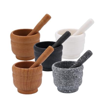 China Viable Kitchen Tools Seasoning Spices Crush Garlic Stone Crusher Bowl Crushing Pot for sale