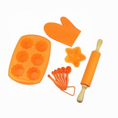 China High Quality Sustainable 6 Cup Silicone Microwave Baking Muffin Pan, Kids Baking Tool Kit With Wholesaler for sale