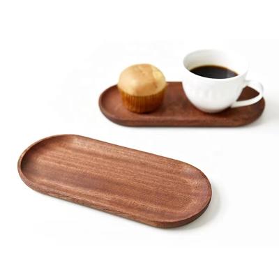 China Viable Japanese Tableware Wooden Dish, Tray Dinner Plate Oval for sale