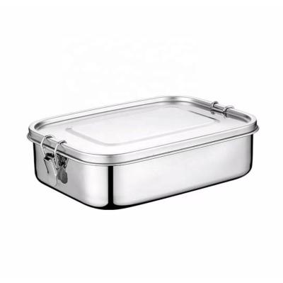 China Leakproof Metal Lunch Box Stainless Steel Lunch Containers Viable Lunch Containers For Kids Adults for sale