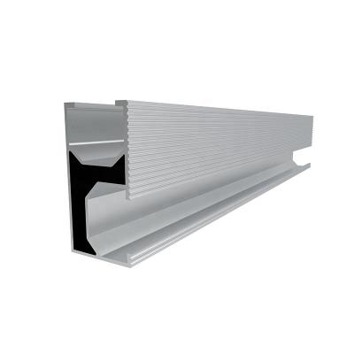 China Commercial Solar System Roof Railing Bracket Panel Mounting Aluminum Rail for sale