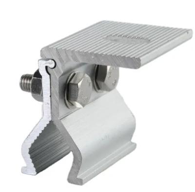 China Commercial Solar Stainless Steel Roof Tile Clamp Bracket For Trapezoidal Metal Roof for sale