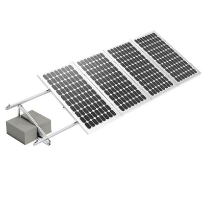 China Anodized Aluminum Non-penetrating Solar Support Structure Flat Roof Roof Support Solar Weighted Systems for sale