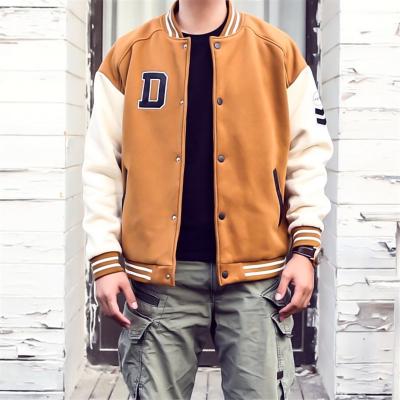 China Fashion Wholesale High Quality Men's Breathable Softball Bomber Clothing Baseball School Uniform Jacket for sale