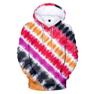 China Anti-wrinkle Tie Dye Camouflage Hoodie Plus Size Men Two Color Hoodies for sale