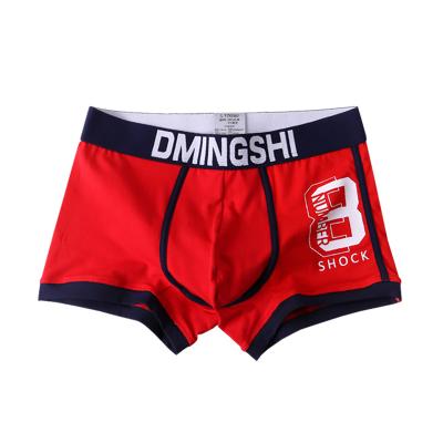 China Wholesale antibacterial design your own brand 2021 logo men's pure sports men's underwear cotton boxer briefs for sale