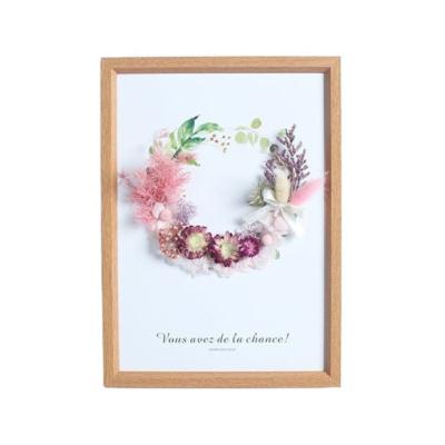 China Other New Fashion Hot Design Dried Flowers Wall Frame Artificial Plants DIY Flora for sale