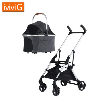 China M801 Foldable Detachable Wholesale Animals Small And Medium Travel Stroller Elder Pet Supplies for sale