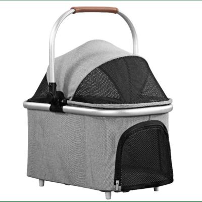 China CK2 RTS Full Capacity Breathable Sunshade Ceiling Mesh Safety Zipper Super Capacity Pet Car Basket Accessories for sale