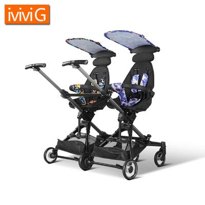 China Unable To Lie Down SUV02 Factory Wholesale Customizable Safety Twin Detachable Baby Stroller for sale