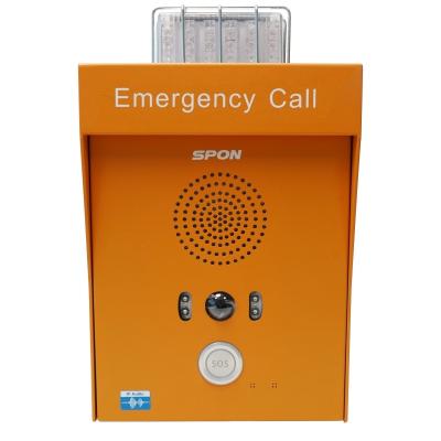 China Single-Button Visual IP/One Touch Network Outdoor Two-Way Duplex Audio Calls Wall Mount Handsfree Emergency Call Box XC-9241V for sale