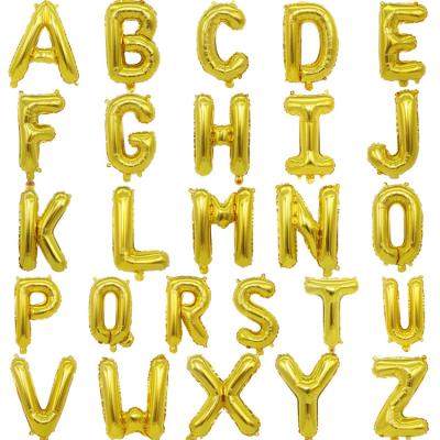 China Foil A-Z Small Letter Balloon English the 16 inch birthday wedding party decoration ballon foil foil balloon for sale