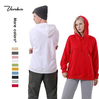 China Simple Custom Men's Oversized Hoodie Breathable Unisex Men's Pullover Loose Oversized Hooded Couples Hoodie for sale