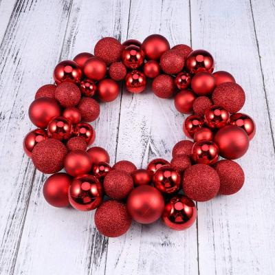 China Christamas Christmas Door Wreath Christmas Ball Decoration Christmas Wreath Party New Year Home Decoration for sale