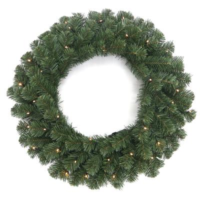 China Durable/Waterproof PVC Christmas Wreath For Home Decoration 16/20/24/30 Inch Wreath Decor Artificial Christmas Wreath for sale