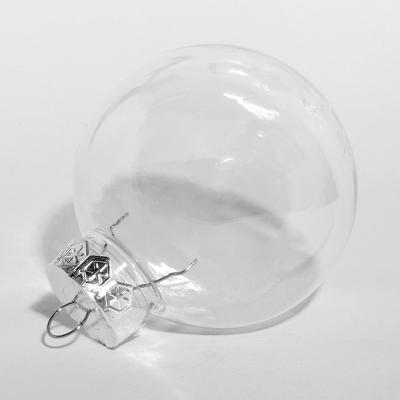 China Unbreakable Clear Plastic Bauble Christmas Tree Decoration Ornament 7cm Ball for sale