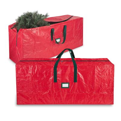 China Red Large Christmas Tree Storage Bag Folding Waterproof Outdoor Dustproof Cover Protect Package Bags Furniture Cushion Protect Bag for sale