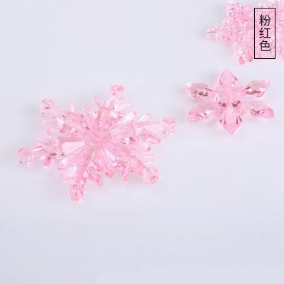 China Wholesale Acrylic Crystal Snowflake Ornaments Supply for Christmas Decoration for sale