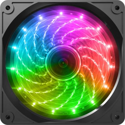 China Computer Fixed Case 120mm Rainbow Led Fan With Molex Connector for sale