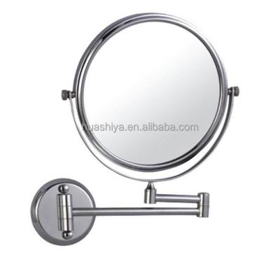 China Bathroom Wall Mounted Hotel Swivel Cosmetic Mirror HSY-3003 8inch Wall Mount Mirror for sale