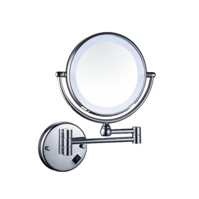 China Magnifying HSY-98thin led cosmetic mirror with light for sale