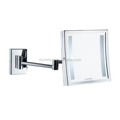 China Magnifying HSY-2131 led magnifying shaving mirror with light for sale