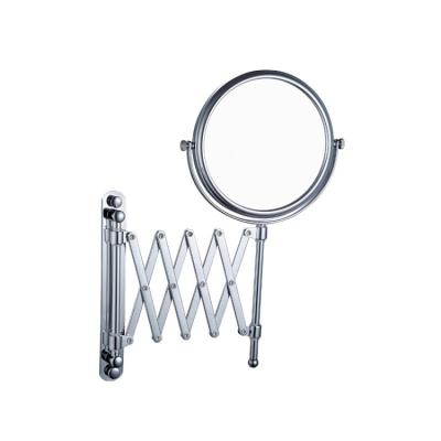 China HSY-318 Double Side 3x Accordion Cute Magnifying Bathroom Wall Mounted Folding Cosmetic Mirror for sale