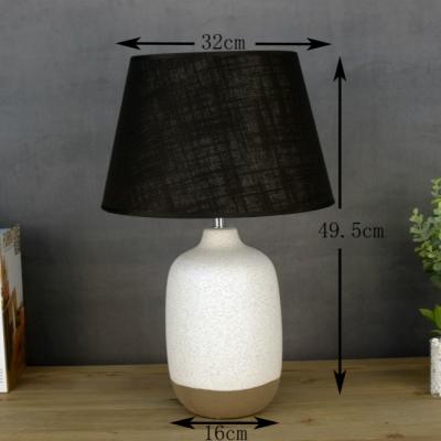 China Wholesale Hotel Two Tone Modern High Quality Two Tone Chandelier Home Decor Bed Side Table Lamp YH 19524-5 With Lampshade for sale