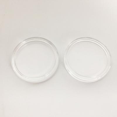 China Clear Plastic Storage Ring Coin Container Box Round Portable Coin Holder Display Storage 30mm for sale