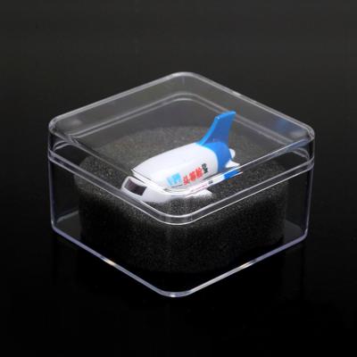 China Aseptic Clear Acrylic Manual Cube Models Storage Box Toys Models Toy Figures Display Case Box for sale