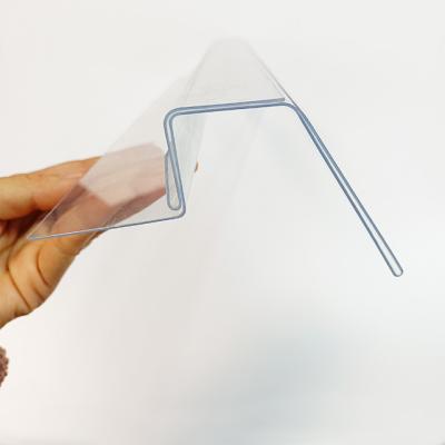 China Supermarket Label Stationery Clear Plastic Label Holder and PVC Price Tag Label Holder for sale