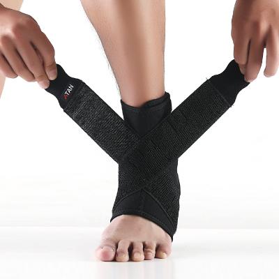 China Thin compression ankle support with compression strap to prevent ankle sprain for sale