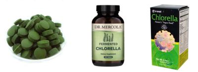 China La Chlorella orgánica libre del gluten hace tabletas 0g de vitamina A del transporte 10 calorías gordas el 0% en venta