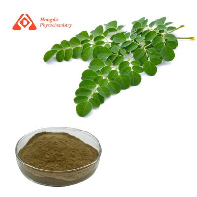 China Brown Yellow Anti Oxidant Ingredients 10:1 Moringa Leaf Extract Powder for sale