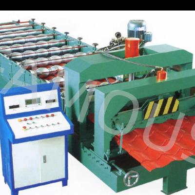 China Processing corrugated steel sheets Tile Press Machine Tile Cutting Machine Glazed Tile Press Machine for processing building material for sale