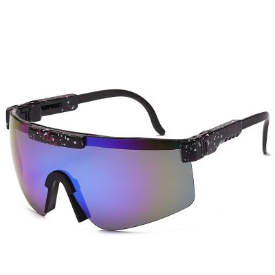 China New Arrival Sports Sunglasses Viper Shape Sports Sunglasses 2021 UV400 Eye Protection Outdoor Mount Sunglasses for Men and Women 127-Wuhao for sale