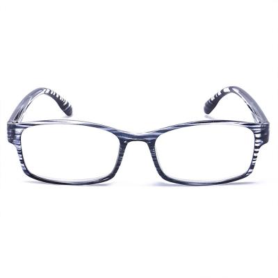 China Wholesale thin thin striped rectangular reading glasses for men and women 18107 for sale