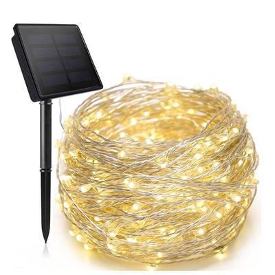 China MOQ 2pcs LED Solar String Light Solar String Lights 33ft Fairy Garland Decoration Solar Lights String Waterproof For Holiday Christmas Birthday P for sale