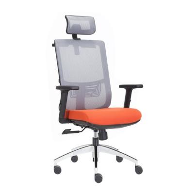 China Adjustable Fabric Back Comfortable Executive Mesh Top Revolving (Height) Chairs For Office Room for sale